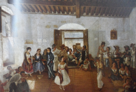 La Fiesta. Rafael Rodríguez. S. XIX Museo Casa del Alfeñique